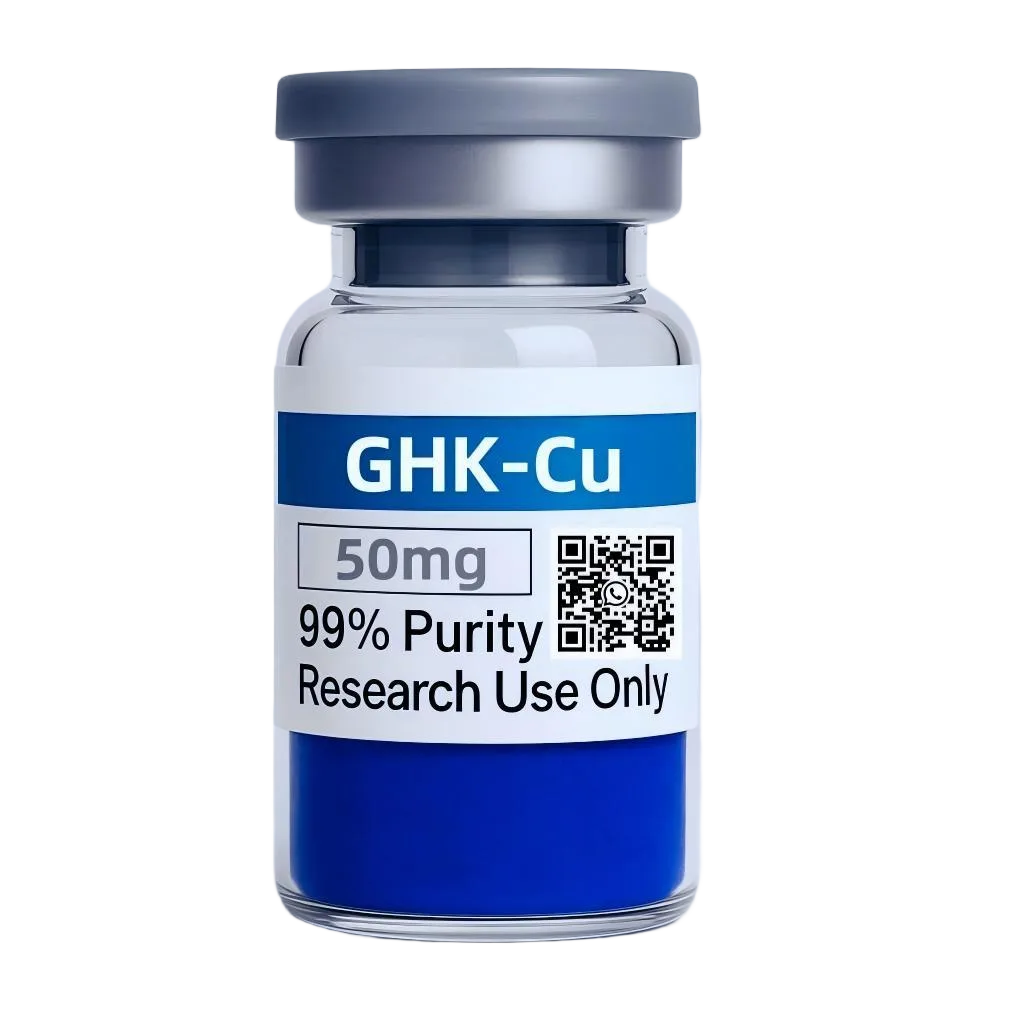 GHK-Cu research peptide vial